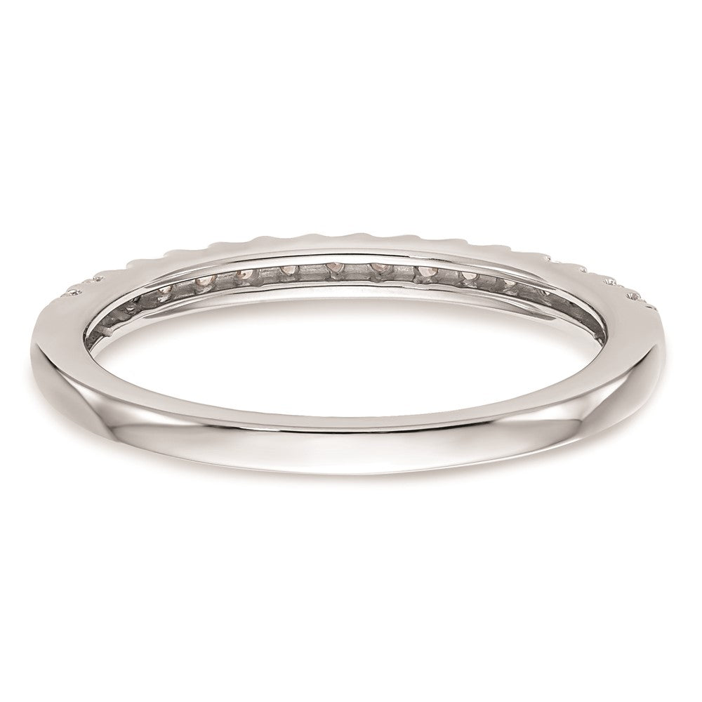 0.24ct. CZ Solid Real 14K White Gold Wedding Wedding Band Ring