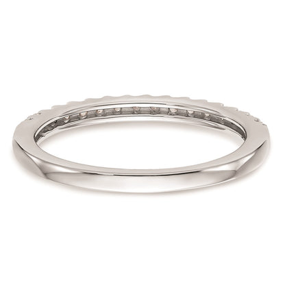 0.24ct. CZ Solid Real 14K White Gold Wedding Wedding Band Ring