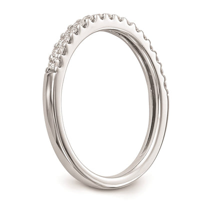 0.24ct. CZ Solid Real 14K White Gold Wedding Wedding Band Ring