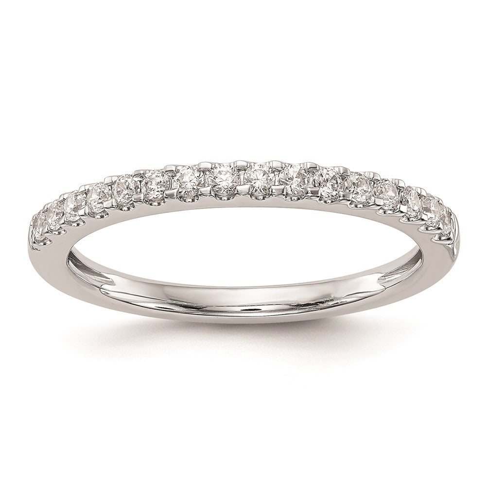 0.24ct. CZ Solid Real 14K White Gold Wedding Wedding Band Ring
