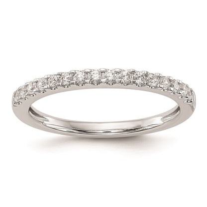 0.24ct. CZ Solid Real 14K White Gold Wedding Wedding Band Ring