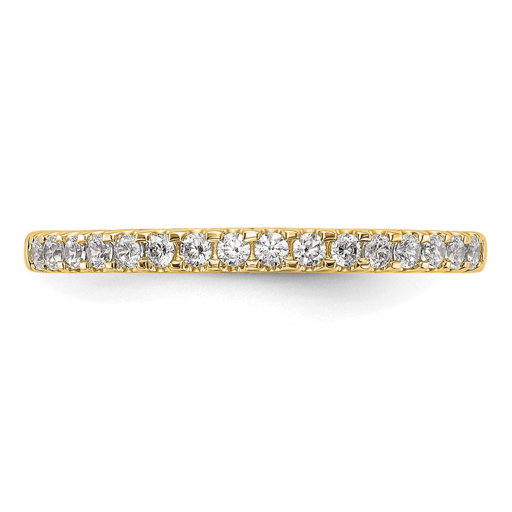 14K Yellow Gold Real Diamond Wedding Band