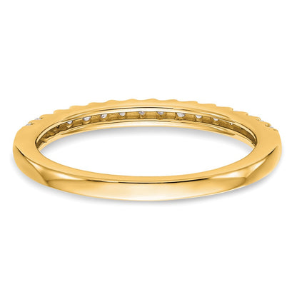 0.24ct. CZ Solid Real 14K Yellow Gold Wedding Wedding Band Ring
