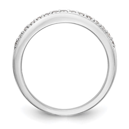 0.23ct. CZ Solid Real 14K White Gold Wedding Wedding Band Ring