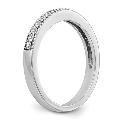0.23ct. CZ Solid Real 14K White Gold Wedding Wedding Band Ring