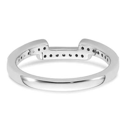 14K White Gold Real Diamond Wedding Band