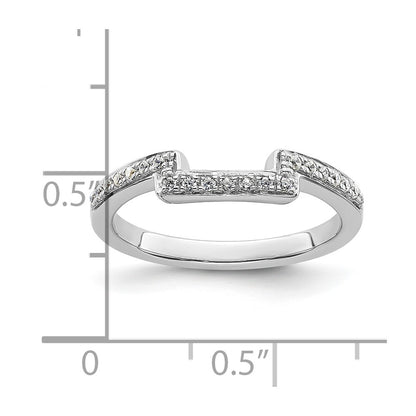 14K White Gold Real Diamond Wedding Band