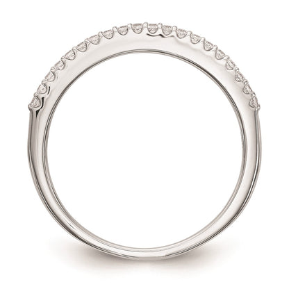 14K White Gold Real Diamond Wedding Band