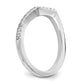 14K White Gold Real Diamond Wedding Band