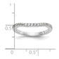 14K White Gold Real Diamond Wedding Band