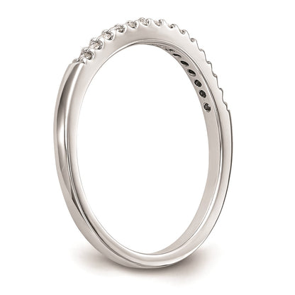 0.13ct. CZ Solid Real 14k White Gold Wedding Wedding Band Ring
