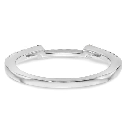 0.21ct. CZ Solid Real 14K White Gold Wedding Wedding Band Ring