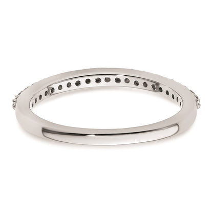 0.21ct. CZ Solid Real 14K White Gold Wedding Wedding Band Ring