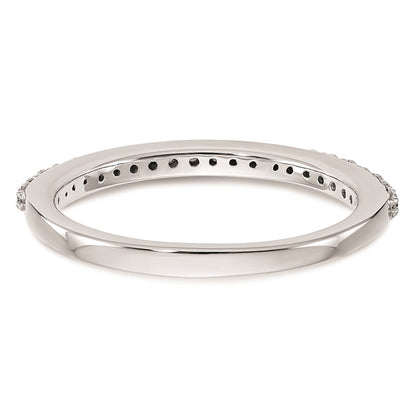 0.25ct. CZ Solid Real 14K White Gold Wedding Wedding Band Ring