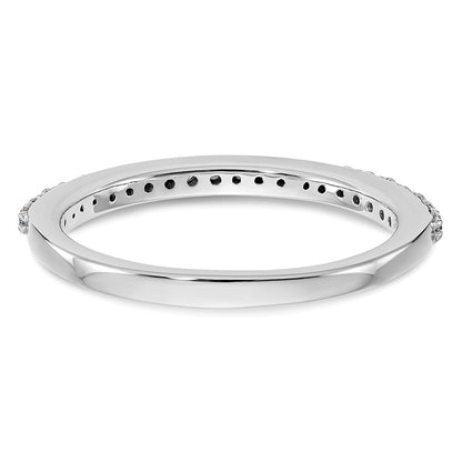 0.29ct. CZ Solid Real 14K White Gold Wedding Wedding Band Ring