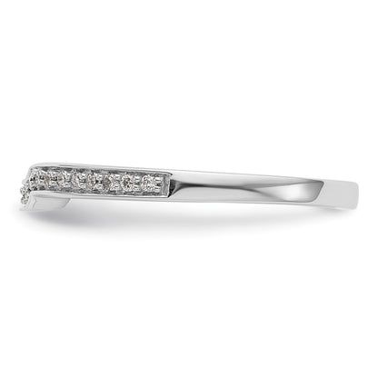 0.15ct. CZ Solid Real 14K White Gold Wedding Wedding Band Ring