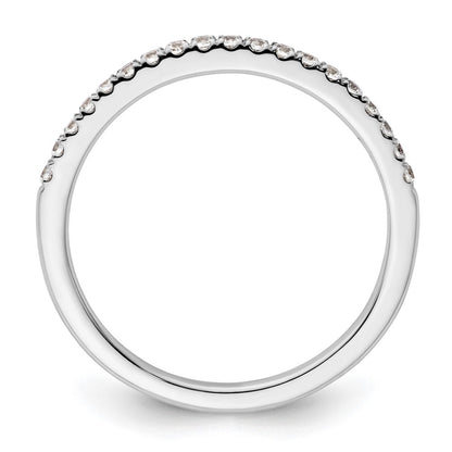 0.19ct. CZ Solid Real 14K White Gold Wedding Wedding Band Ring