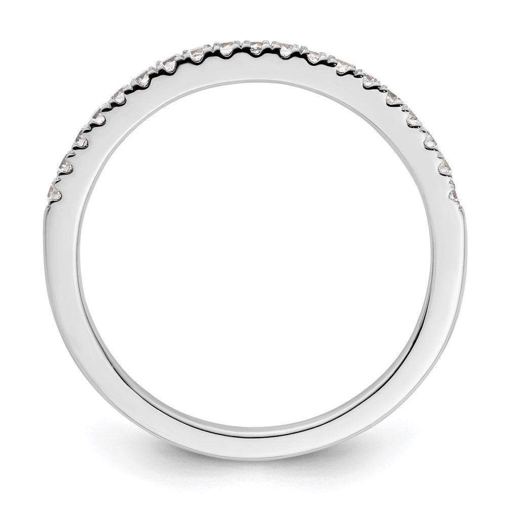 0.23ct. CZ Solid Real 14K White Gold Wedding Wedding Band Ring