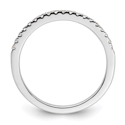 0.23ct. CZ Solid Real 14K White Gold Wedding Wedding Band Ring