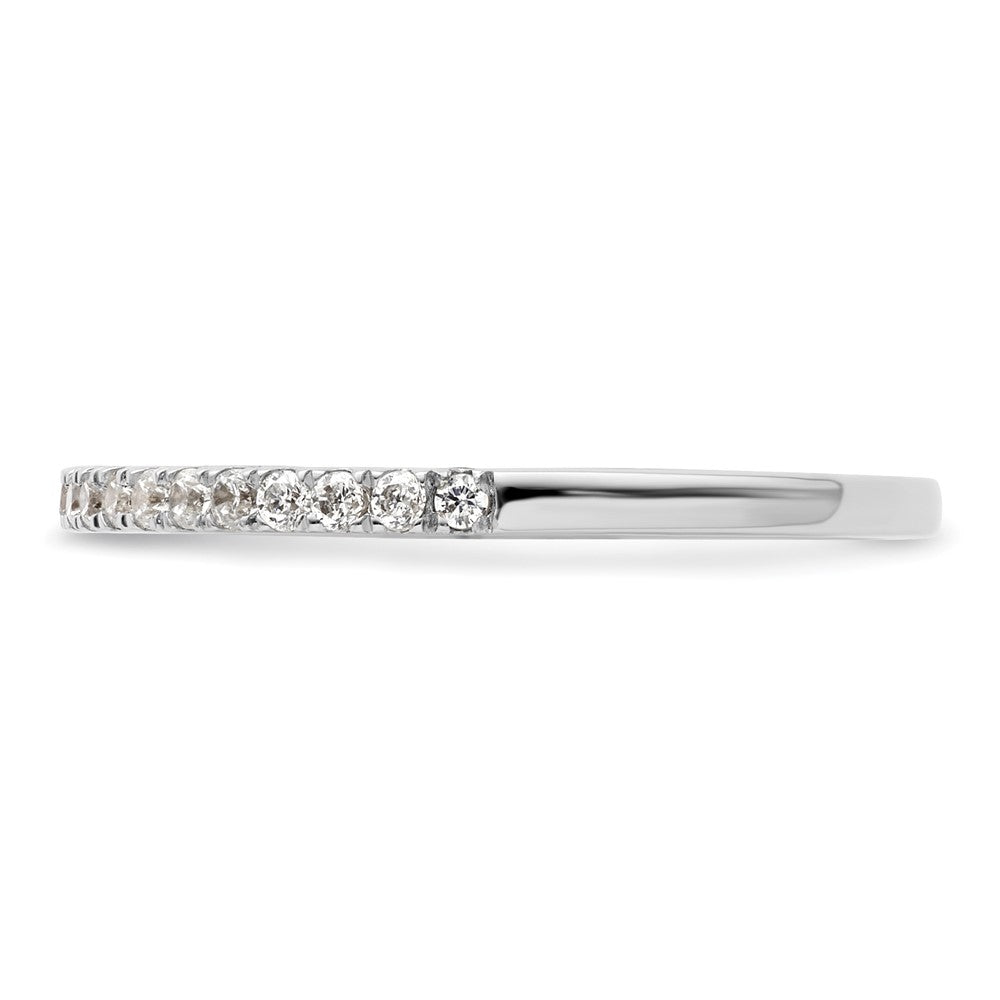 0.23ct. CZ Solid Real 14K White Gold Wedding Wedding Band Ring