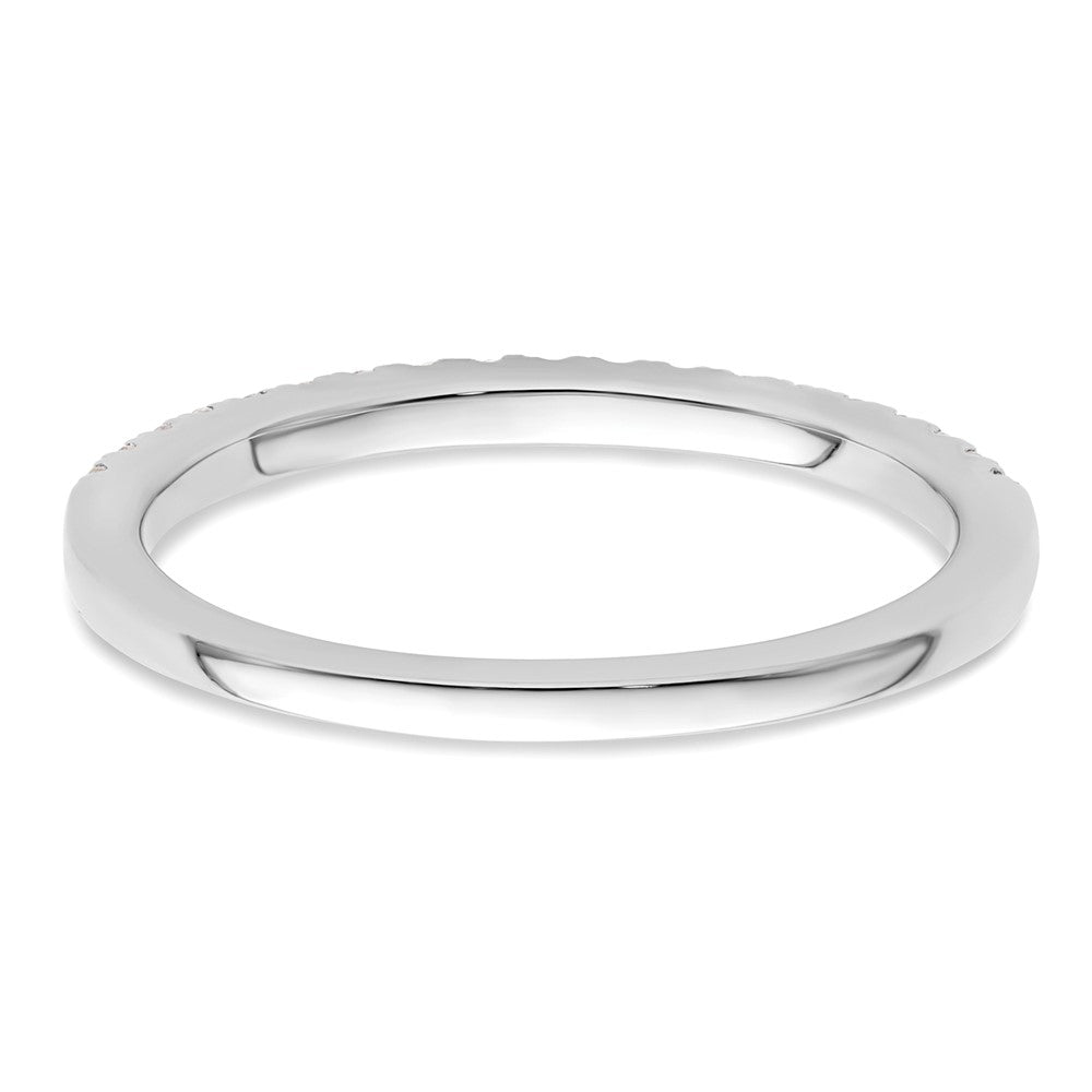 0.23ct. CZ Solid Real 14K White Gold Wedding Wedding Band Ring