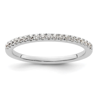 0.23ct. CZ Solid Real 14K White Gold Wedding Wedding Band Ring