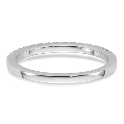 0.26ct. CZ Solid Real 14K White Gold Wedding Wedding Band Ring