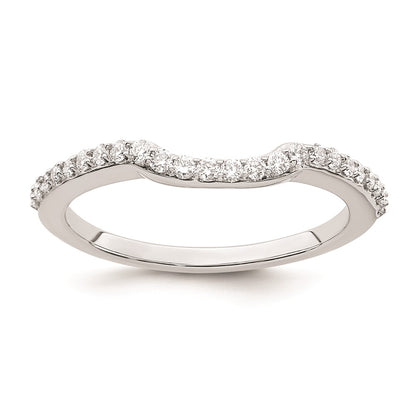 0.24ct. CZ Solid Real 14K White Gold Wedding Wedding Band Ring