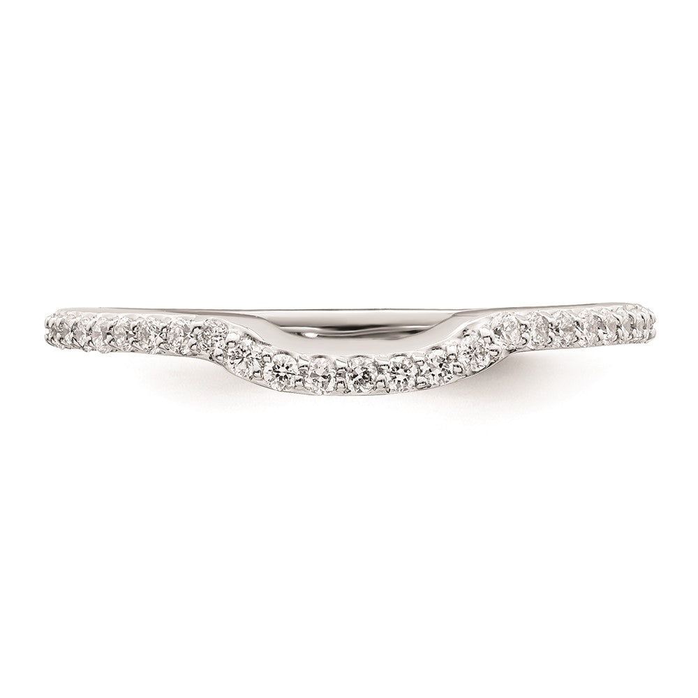 0.25ct. CZ Solid Real 14K White Gold Wedding Wedding Band Ring