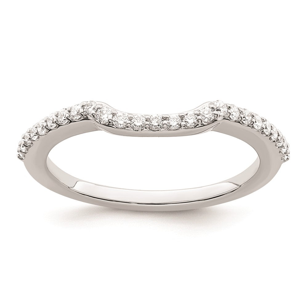 0.25ct. CZ Solid Real 14K White Gold Wedding Wedding Band Ring