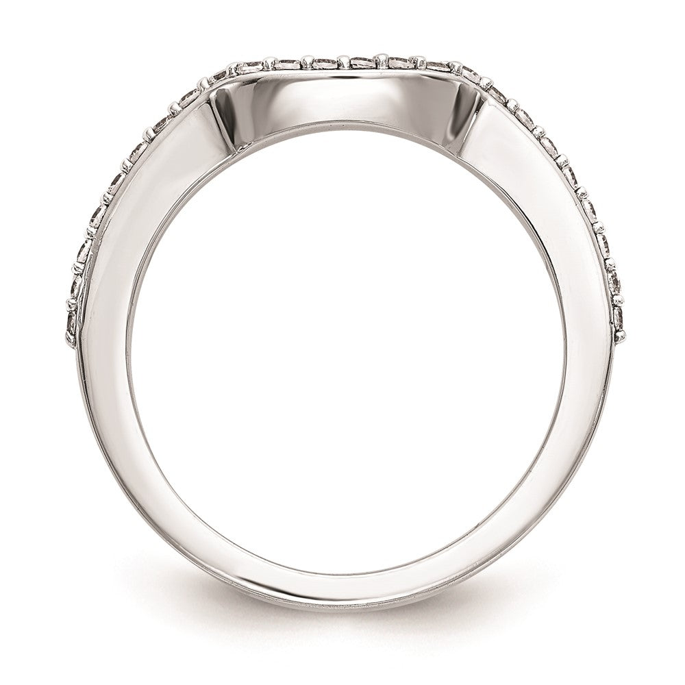 0.29ct. CZ Solid Real 14K White Gold Wedding Wedding Band Ring