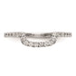 14K White Gold Real Diamond Wedding Band