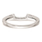 14K White Gold Real Diamond Wedding Band