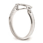 14K White Gold Real Diamond Wedding Band