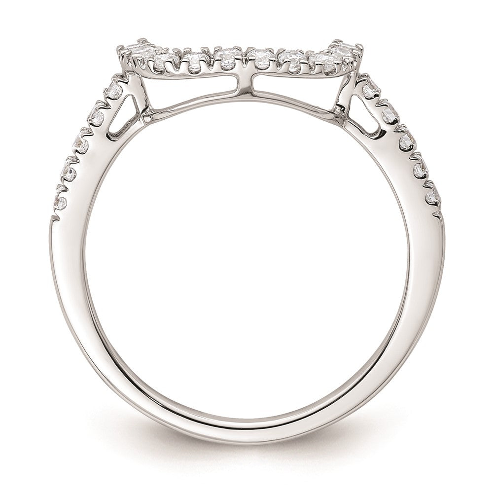 0.30ct. CZ Solid Real 14K White Gold Wedding Wedding Band Ring