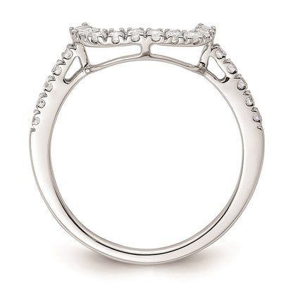0.30ct. CZ Solid Real 14K White Gold Wedding Wedding Band Ring