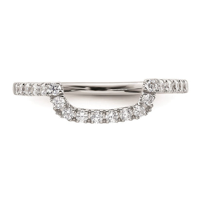 0.30ct. CZ Solid Real 14K White Gold Wedding Wedding Band Ring