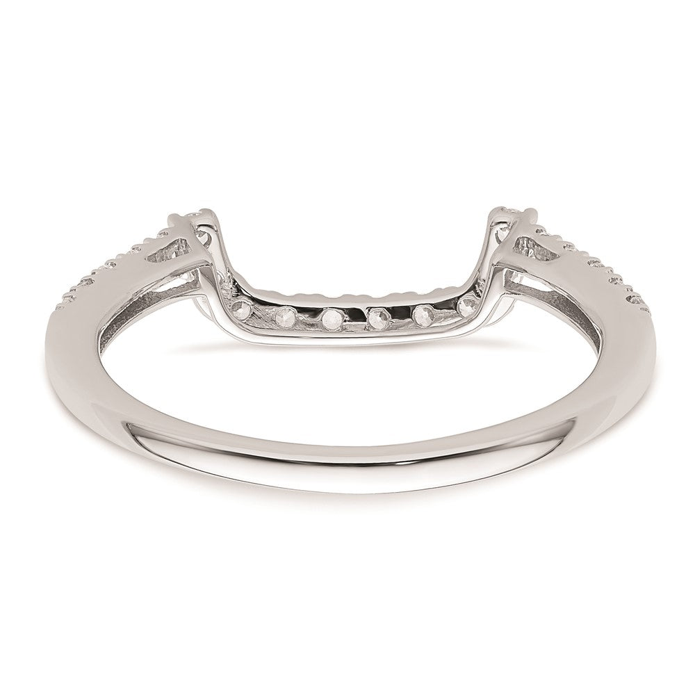 0.30ct. CZ Solid Real 14K White Gold Wedding Wedding Band Ring