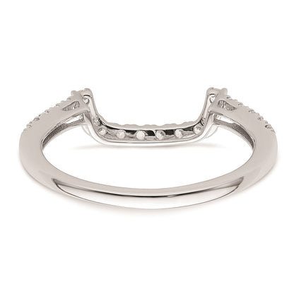 0.30ct. CZ Solid Real 14K White Gold Wedding Wedding Band Ring