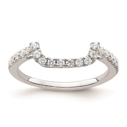0.30ct. CZ Solid Real 14K White Gold Wedding Wedding Band Ring