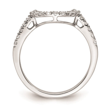 0.29ct. CZ Solid Real 14K White Gold Wedding Wedding Band Ring