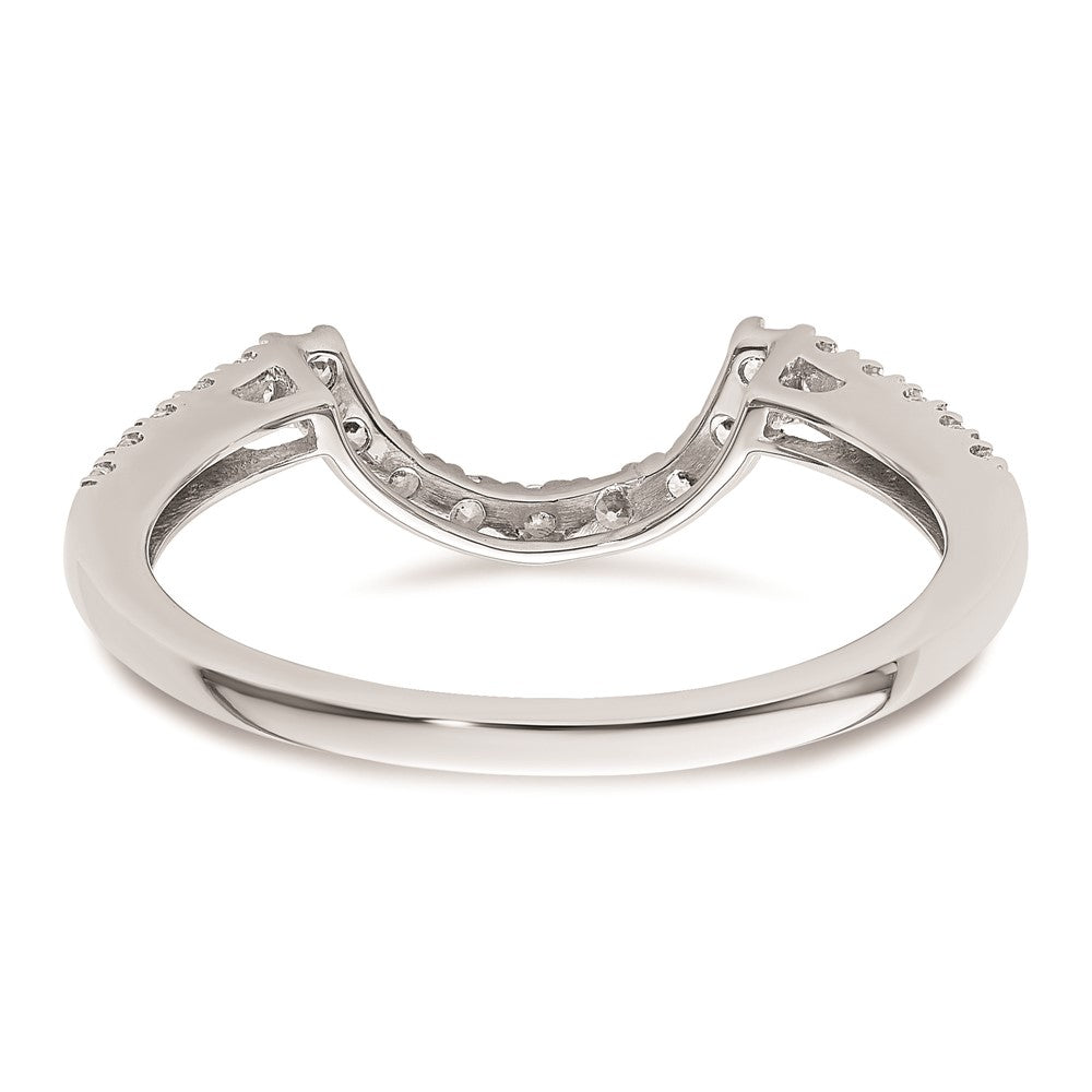 0.29ct. CZ Solid Real 14K White Gold Wedding Wedding Band Ring