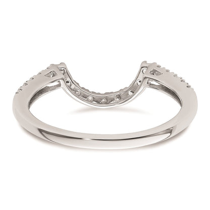 0.29ct. CZ Solid Real 14K White Gold Wedding Wedding Band Ring