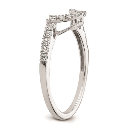 0.29ct. CZ Solid Real 14K White Gold Wedding Wedding Band Ring