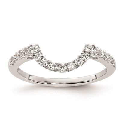 0.29ct. CZ Solid Real 14K White Gold Wedding Wedding Band Ring