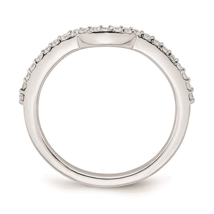 0.23ct. CZ Solid Real 14K White Gold Wedding Wedding Band Ring