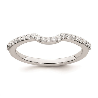 0.23ct. CZ Solid Real 14K White Gold Wedding Wedding Band Ring