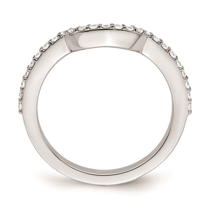 0.30ct. CZ Solid Real 14K White Gold Wedding Wedding Band Ring