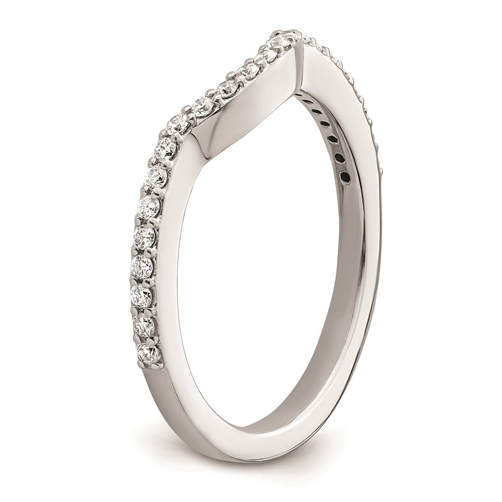 0.30ct. CZ Solid Real 14K White Gold Wedding Wedding Band Ring