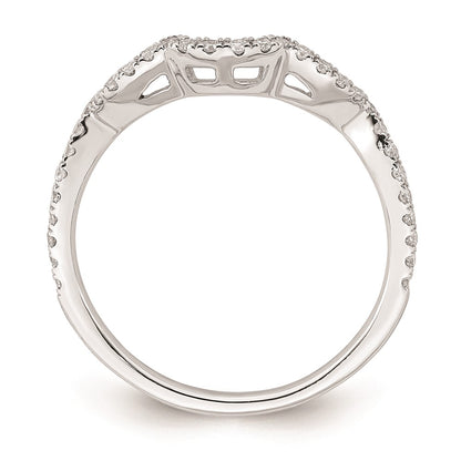 0.26ct. CZ Solid Real 14K White Gold Wedding Wedding Band Ring